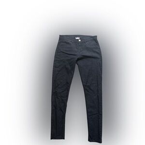 Y2K vintage juicy couture, black jeans, super straight leg  jeggings size 8